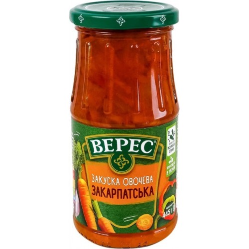 ЗАКУСКА ОВОЩНАЯ ЗАКАРПАТСКАЯ ВЕРЕС 445Г